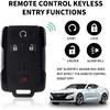 Key Fob Keyless Entry Remote Start Replacement Car Remote Control for Chevy Silverado/GMC Sierra/Canyon 2014- (M3N-32337100)