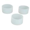 3 Pcs Silicone Cup Boot High Temperature Resistant Anti Slip Wear Scratch Water Bottle Bottom Sleeve Cover Transparent