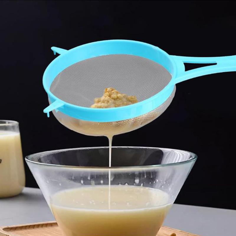 Set Of 4 Multi-Purpose Mesh Filter With Handle - Perfect For Tea, Juice, Flour, Soy Milk, Etc. - Kitchen Gadgets, Easy To Filter