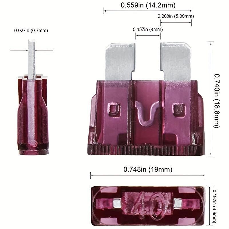 Standard Car Fuses 2A 3A 5A 7.5A 10A 15A 20A 25A 30A 35A Free Matching Choice Car Fuses Blade Fuses for RV/Truck/SUV Fuse Holders1