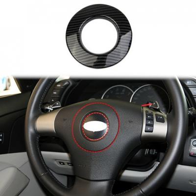 Cobertura de Acabamento do Volante Interior Estilo Fibra de Carbono Para Chevrolet Corvette C6