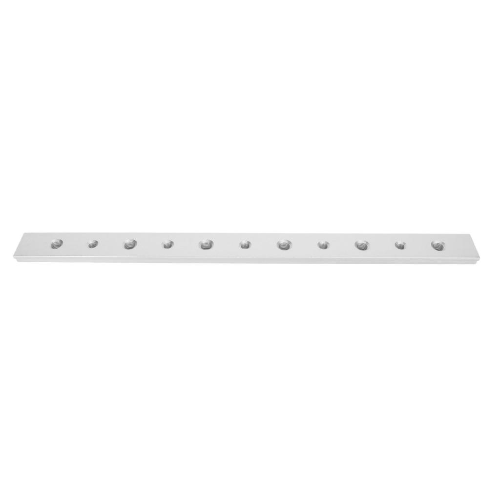 T Slot Miter Track Jig Aluminum Alloy Woodworking Slide Strip 300mm with Hole for Engraving Machine Table Saw