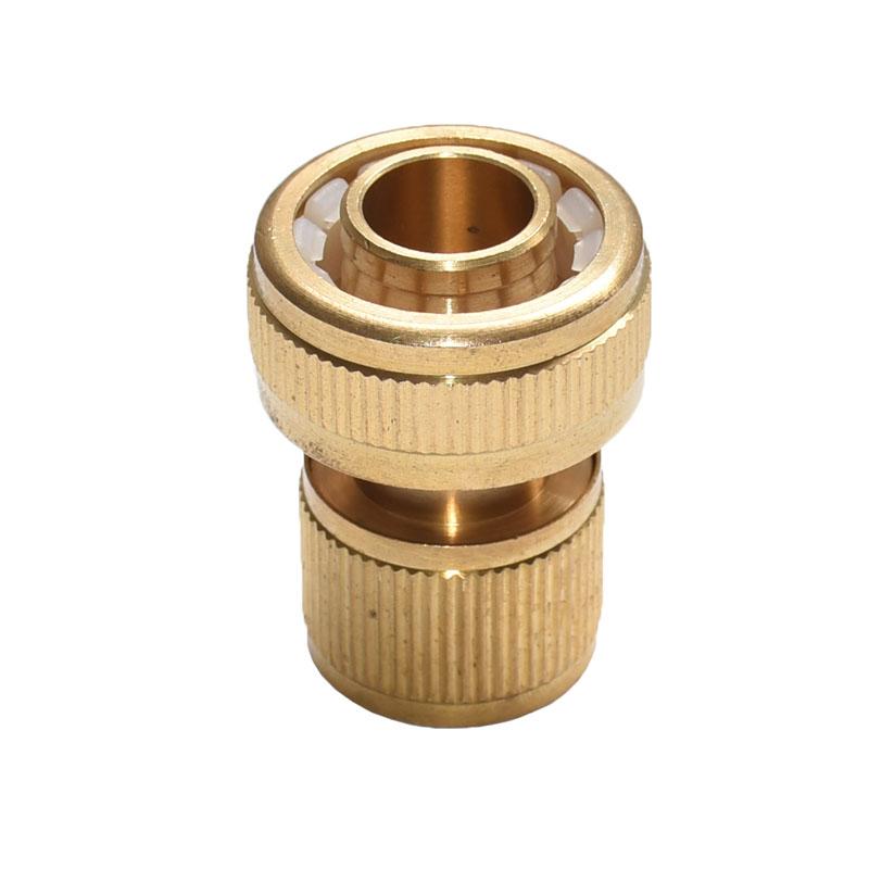 5pcs Brass Hose Connector 3/4 Garden Hose copper Fittings The Faucet Adapter 20mm Hose Water Gun Adapter Joint 5Pcs
