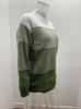 2020 Autumn New Women's Casual High Neck Striped Color Block Sweater