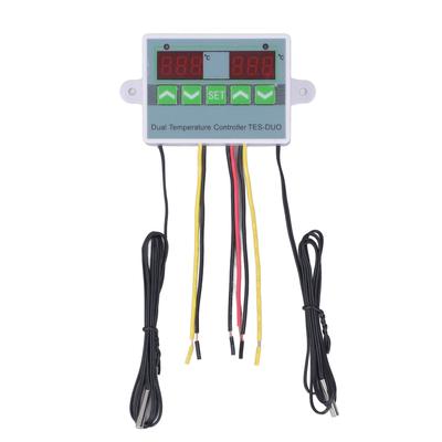 Dual Temperature Controller Waterproof Digital Thermostat with Data Storage for Reptile