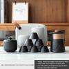 Black Pottery Portable Travel Tea Set