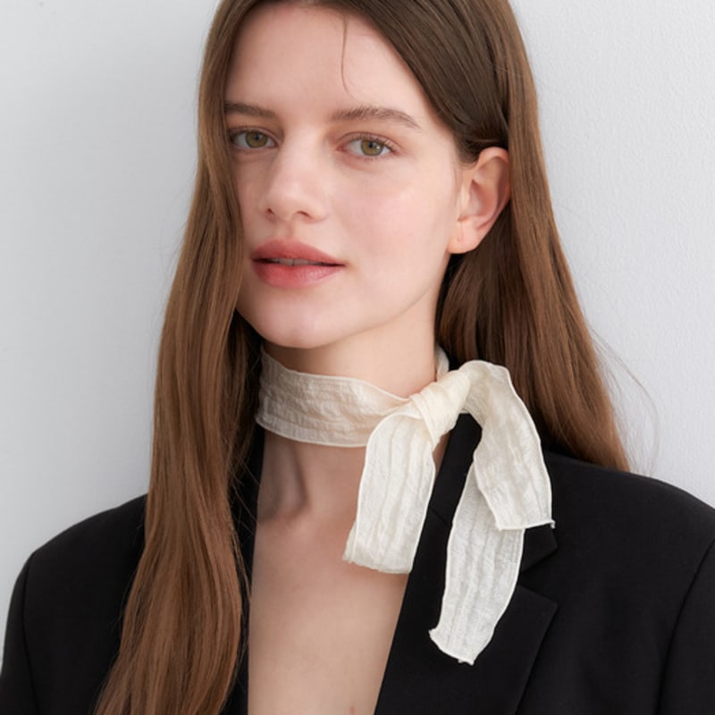 OVLA Silver Wrinkle Scarf_colors SC003