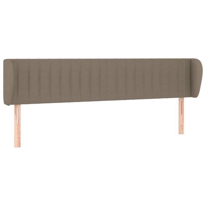 VidaXL Headboard with Ears Taupe 203x23x78-88 Cm Fabric3117408