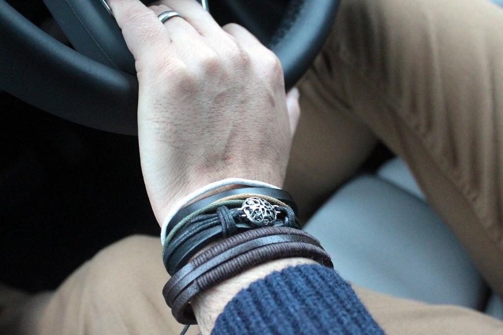 Mens Bracelet Sets – Metal & Leather (asst)