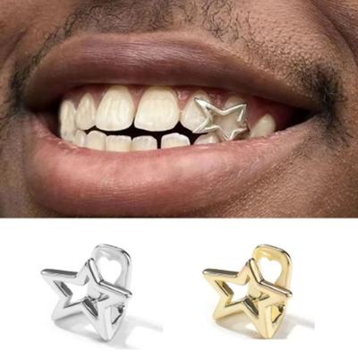 Copper Tooth Caps Silver Color Top & Bottom Grillz New Hip Hop Teeth Grillz  Body Jewelry