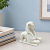 Statua Figurina Leone Sfinge Egizia Stampata in 3D Bianca