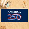 FREEDOM America 250th Anniversary Towel Quick Dry Absorbent Beach Towel for Sports, Fitness, Swimming and Outdoor Activities