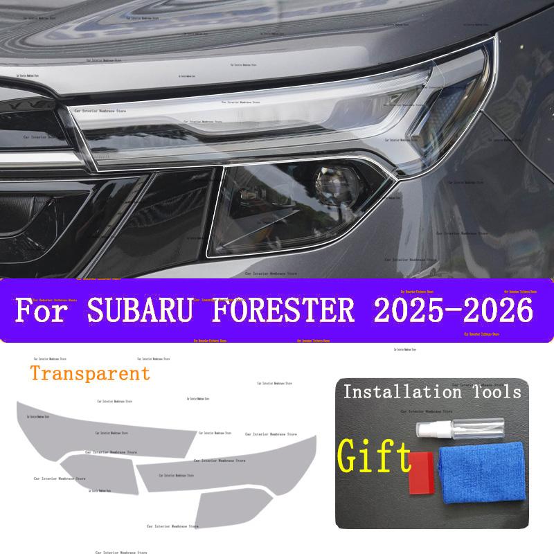 For SUBARU FORESTER 2025-2026 Car Exterior Headlight Anti-scratch Front Lamp Transparent TPU Protective Film Accessories Sticker