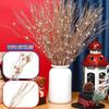 10/1 Stück Weihnachten Glitzer Beerenstiel Künstliche Gold Silber Glitzernde Zweige Weihnachtsbaum Kranz Ornamente Party Dekorationszubehör