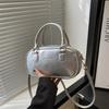 Portable New Bowling Bag Women's 2025 Spring and Summer New Korean Version Fashion Shoulder Bag Simple Casual High Texture