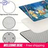 Pokemon Cute Characters Sleeping Hammock Print Non-slip Doormat, Soft Absorbent Floor Rug for Home Decor