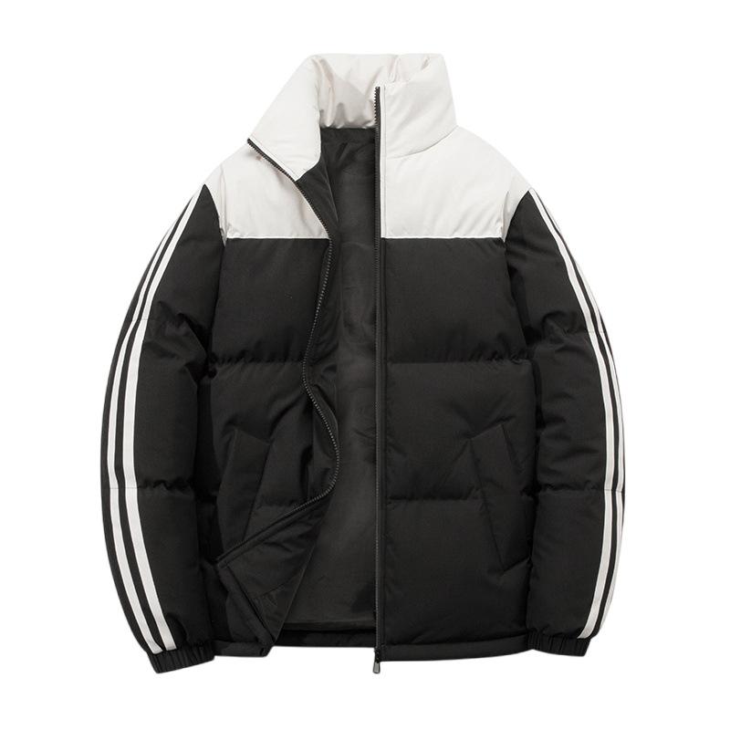 Winter Couple Cotton-padded Men's Jacket Korean Version Loose Stand-up Collar Thickened Bread Clothes Trendy Youth Casual Cotton-padded Jacket