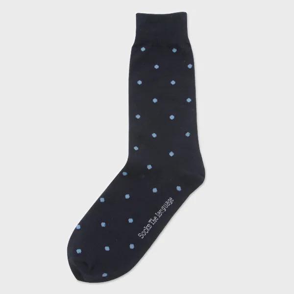 Wit polka dot pattern socks