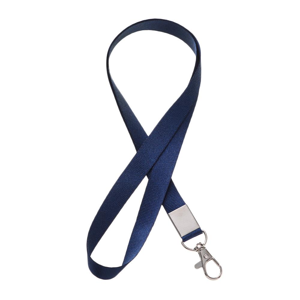 

1Pcs Thicken Name Tag Fashion ID Card Holder Neck Strap Lanyards Badge Holder Lanyard Hanging Rope тёмно-синий