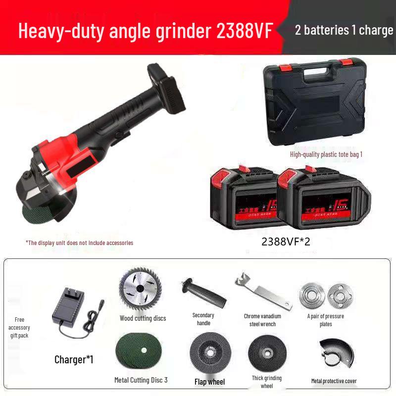 Universal Brushless Rechargeable Angle Grinder and Sander with Lithium Battery