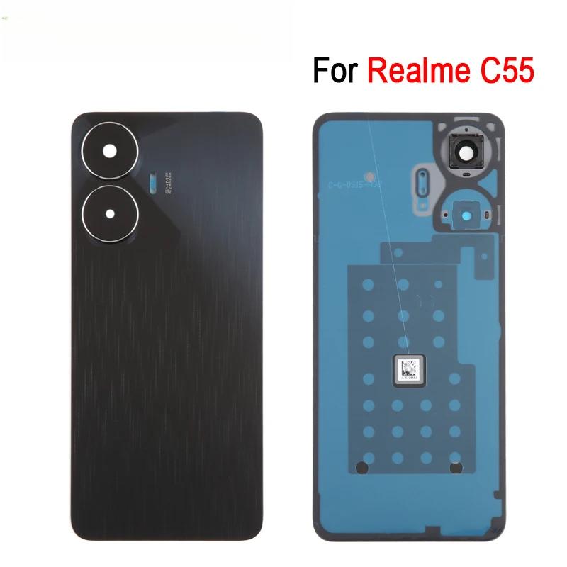Cover Posteriore Batteria Per Realme C55 Cover Posteriore con Copri Lente Fotocamera con Logo Ricambio