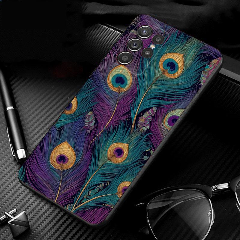 Phone Case For Samsung Galaxy S26 S25 S24 S23 S22 S21 Ultra S24 S23 S22 S21 S25 Plus S24 FE Peacock Bird