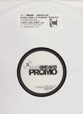 12inch Record BLAKE JARRELL & STARKID - Apricot 3BB003PROMO 3 Beat Breaks 2004 UK Dance & Electronica Used