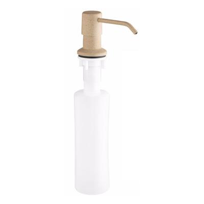 Beige Liquid Soap Dispenser, For Countertop Mounting
