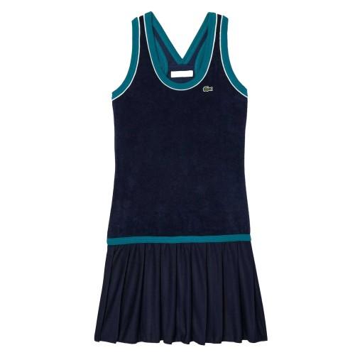 Lacoste Womens/Ladies French Terry Cross Back Slim Dress
