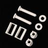2Pcs Plastic Toilet Seat Hinge Bolt + Fitting Screws +Nuts Washers Kit For Home Bathroom Accessories 6.3*4*2.5cm