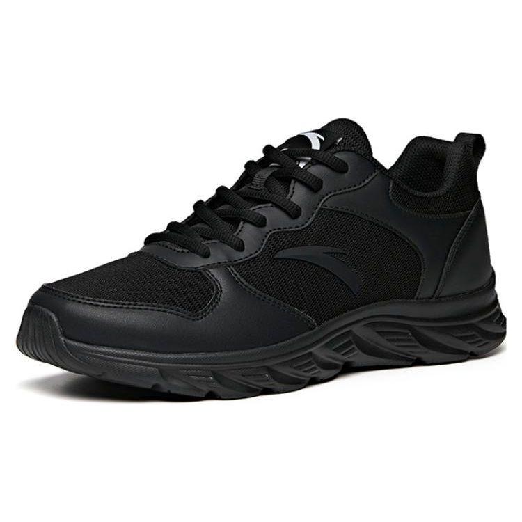 Anta Mesh Non-Slip Wear-Resistant Breathable Low-Top Running Shoes Men Sneakers Black 912145535-1