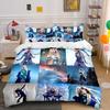Fantasy Blue Sci-Fi Set Bedding Duvet Cover Set Duvet Cover Pillowcases  (1*Duvet Cover 2*Pillowcases, Without Duvet Insert)