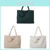 Corduroy Tote Bag For Women With Large Capacity And Zipper Closure For Daily Use