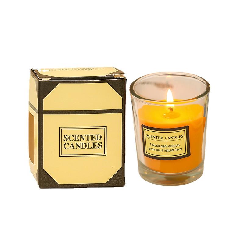 

Creative Gift Glass Cup Handmade Plant Wax Home Scented Candle Ornaments Scented Candle random one