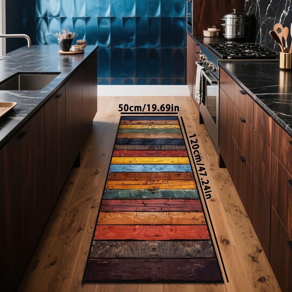 VIKAMA Bohemian Colorful Runner Rug Large Area Rugs Easy-Clean Kitchen Rug Doormat Welcome Mat Rug For Bedroom Live Room Home De
