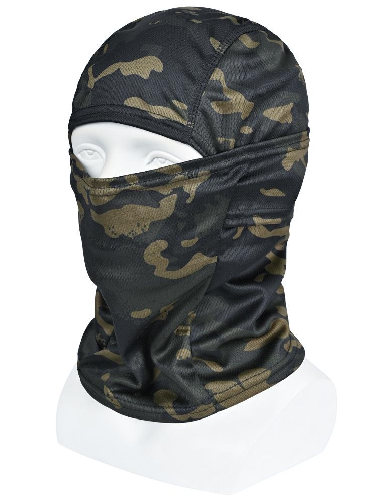"Herren Camouflage Sonnenschutz Nacken- & Kopfbedeckung: Sommer Rad- & Angelmaske, Staubdichter Schal, Cooles Kopftuch"