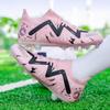 33-45Kids Chuteiras de Futebol Borracha Sola Macia Ponta Curta Couro Artificial Gramado Juvenil Crianças Futebol Sapatos Masculinos Esportes Tamanho Grande Futebol Sapatos