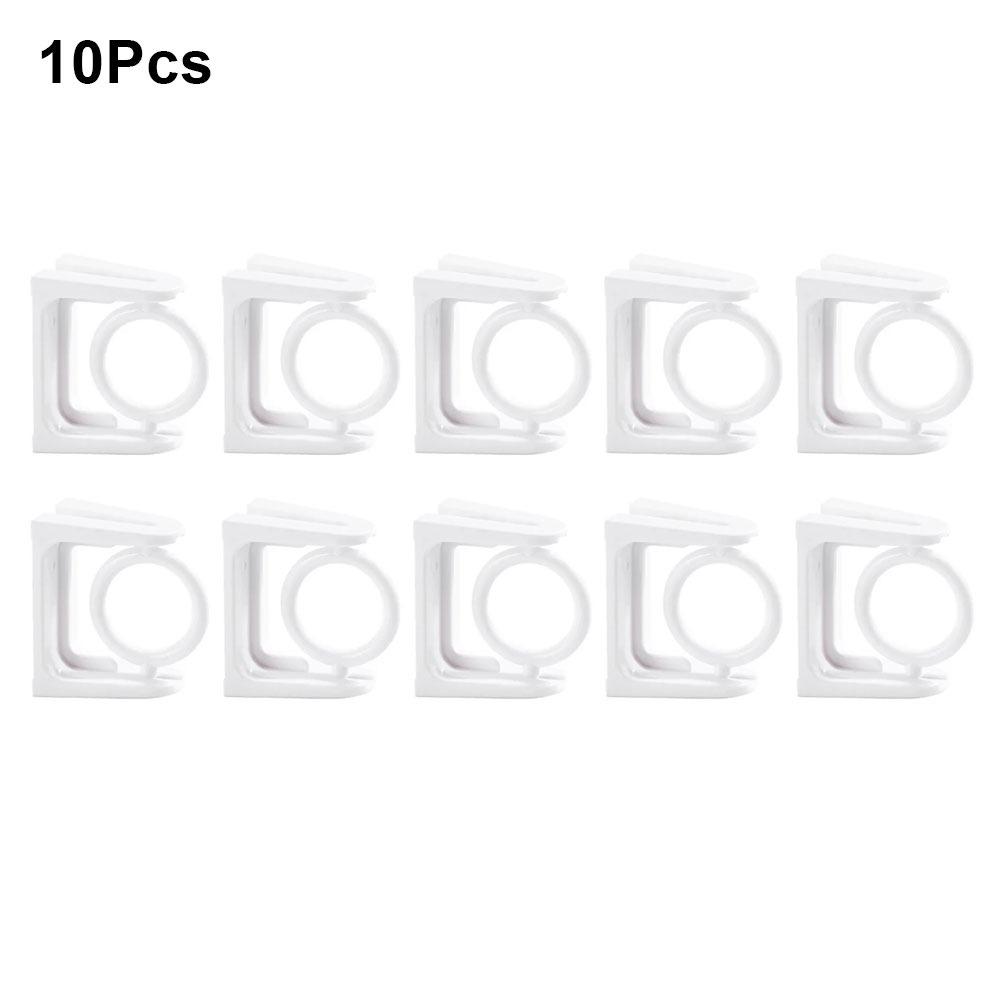 

10Pcs Durable 360° Rotatable Pole Fixator Strong Adhesive Retractable Curtain Rod Bracket Shower Hanging Ring Towel Rod Hook