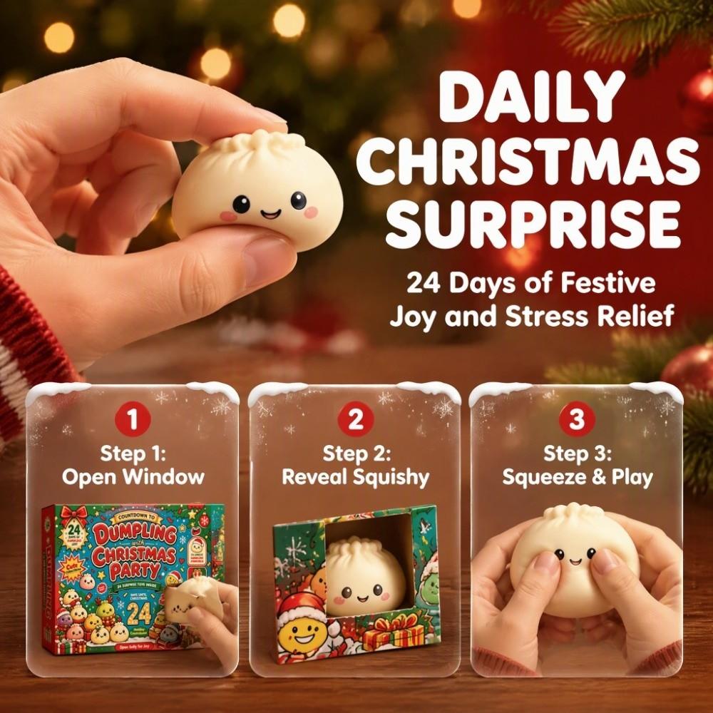 24Pcs Countdown Calendar Christmas Fidget Toy Set Christmas Toy Slow Rising Squeeze Toy Holiday