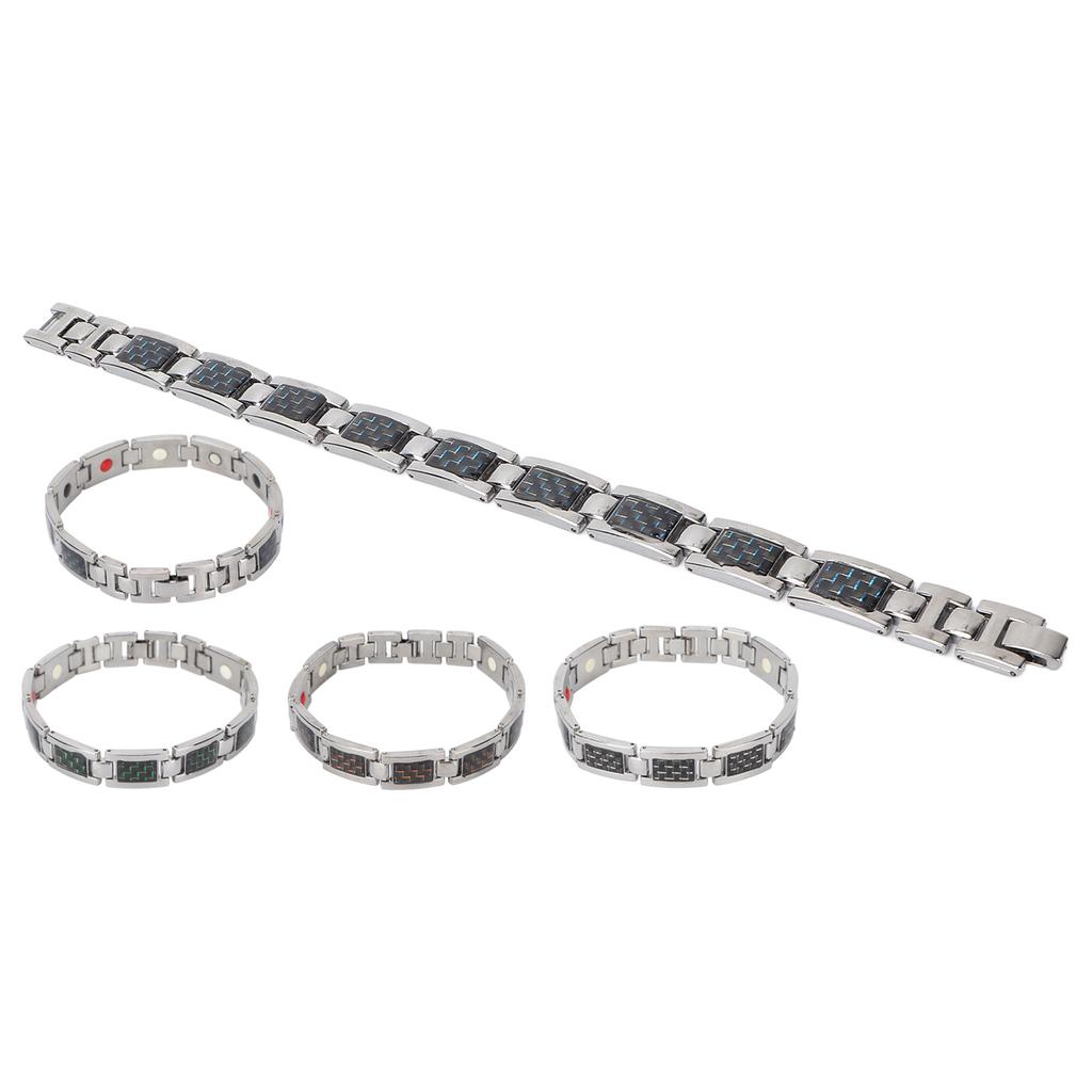 Náramek z titanové oceli s uhlíkovými vlákny Náramky pro úlevu od bolesti při artritidě Dárkový nástroj pro každodenní nošení