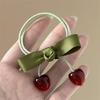 Stylish Cherry Hair Bands and Hair Clip For Children High Elasticity And Softness Hairpieces For Everyday Use