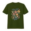 Teach Them Love Watch Grow Retro Teacher Floral T Shirt White vintage Washed graphic homme Unisex designer clothes Comfortable