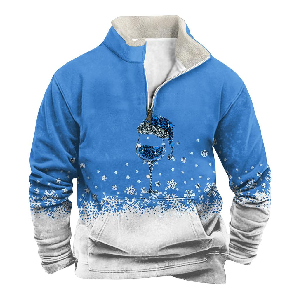 Spring And Men's Standing Collar Sweatshirt Is Outdoor Casual Sweaters Tops