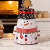 Christmas Jars Airtight Santa Snowman Cute Candy Jar Cookie Container For Stocking Stuffers Party Favors Greeting Cards Kids