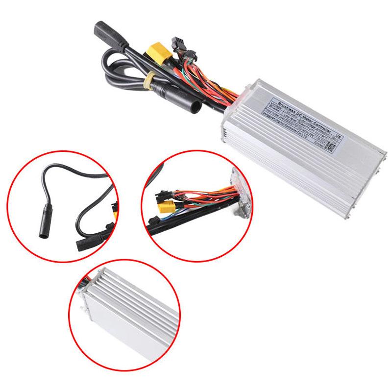 OUXI V8 Fatbike Spare Parts 48V 21A Controller V3.0 for 500W Motor with Black Plug E Bike Spare Parts Replacement чёрный