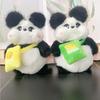 Plush Panda Keychain With Soft Cord For Backpack And Key Holder Gift