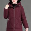 Winter Clothing Women's Plus Size Medium Long Hat Collar Cotton Jacket XL-6XL