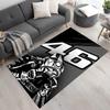 Motorcycle Legend Floor Mat Suitable for Game Room Living Rooms Dining Room Playrooms Antislip Carpet Office Home Decor