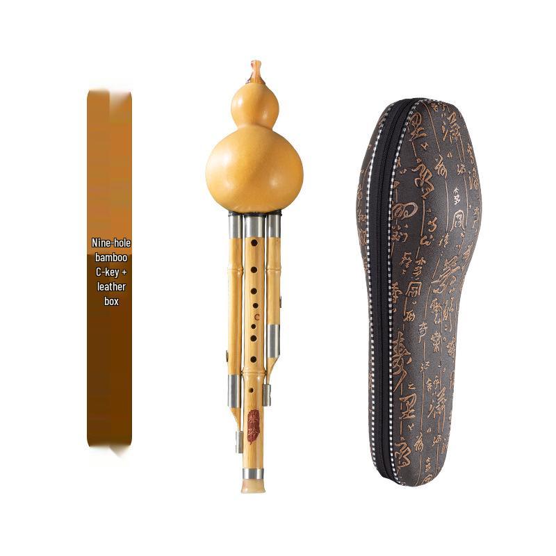 Натуральная девятидырочная неглазурованная тыквенная флейта в тональностях До-бемоль, Си-бемоль, Ре-бемоль, Соль-бемоль и Фа-бемоль для взрослых