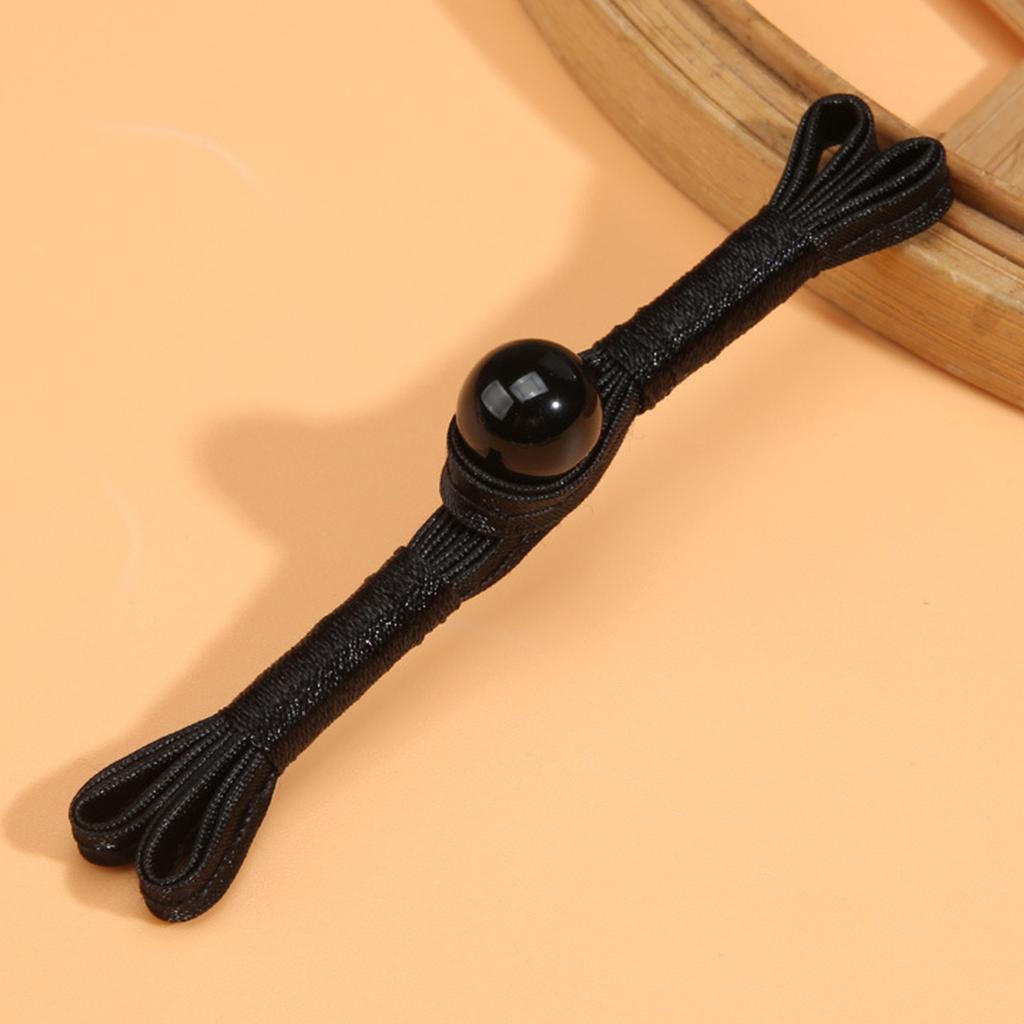 Sewing Closure Buttons Jade Bead Frog Fastener Buckles for Tang Suit Dance National Dress Chinese Cheongsam Button 5pcs